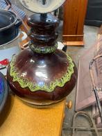 vintage keramische Herda hanglamp in bruin en groen., Ophalen of Verzenden