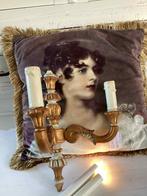 Antieke houten wandkandelaar, Ophalen of Verzenden