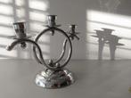 Vintage Art-Deco kandelaar te koop, Ophalen of Verzenden, Koper of Brons