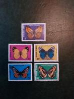 Djibouti 386-390 vlinders 1984 postfris mi 13 eu, Postzegels en Munten, Ophalen of Verzenden, Dier of Natuur