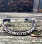 Frontriem Zilver, Dieren en Toebehoren, Paarden en Pony's | Hoofdstellen en Tuigage, Ophalen of Verzenden, Gebruikt, Dressuur