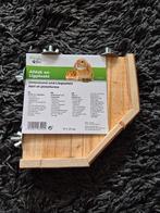 Houten hoek plateau, Ophalen of Verzenden, Zo goed als nieuw, Kooi-accessoires