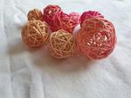 Roze decoratie bollen, Ophalen of Verzenden, Gebruikt