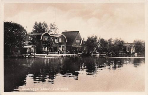 RX240 Woubrugge gezicht zuid einde jaren 30, Verzamelen, Ansichtkaarten | Nederland, Ongelopen, Zuid-Holland, 1920 tot 1940, Verzenden