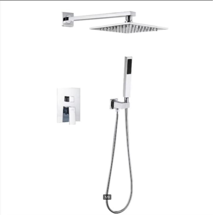 AFPRIJZING! Doucheset Chroom + Regendouche, Inbouw, Vik, Huis en Inrichting, Woonaccessoires | Overige, Nieuw, Ophalen of Verzenden