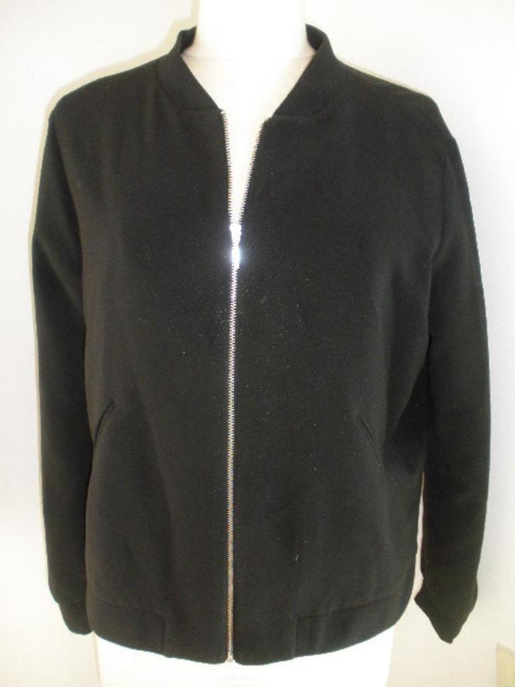 ZARA Basic bomberjack zwart maat M, Kleding | Dames, Jassen | Zomer, Zo goed als nieuw, Maat 38/40 (M), Zwart, Ophalen of Verzenden