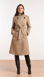 Smashed Lemon wollen trenchcoat/jas, Kleding | Dames, Jassen | Winter, Beige, Maat 42/44 (L), Nieuw, Ophalen of Verzenden