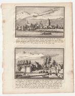 Schoonhoven Woerden oude gravure, Ophalen of Verzenden