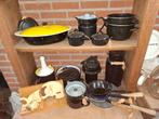 Klein Partijtje Zwart Emaille Keukengerei, Antiek en Kunst, Antiek | Emaille, Ophalen of Verzenden