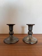 Pair Daalderop RHP candlesticks vintage tinnen kandelaar, Ophalen of Verzenden, Overige materialen