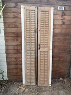 Brocante Houten Louvre Deuren, Ophalen, Gebruikt, 80 tot 100 cm, 215 cm of meer