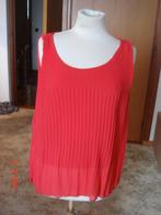 Rode top zonder mouw XL plisse, Maat 46/48 (XL) of groter, Ophalen of Verzenden, Zonder mouw, Rood