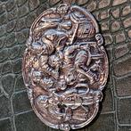 Zilveren broche - jan steen de tandentrekker, Verzenden, Zo goed als nieuw, Zilver, Zilver