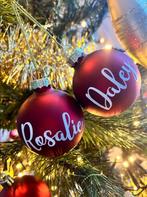 Persoonlijk cadeautje - kerstbal met naam, Diversen, Kerst, Ophalen of Verzenden, Nieuw