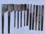 33 stuks, oude profiel en schaafbeitels houtbewerking., Antiek en Kunst, Ophalen