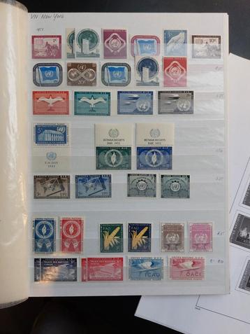 Album postzegels VN New York postfris beschikbaar voor biedingen