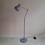 Grijze verstelbare Metalen Vloerlamp met dimmer, Huis en Inrichting, Lampen | Vloerlampen, Ophalen, 100 tot 150 cm, X, Metaal