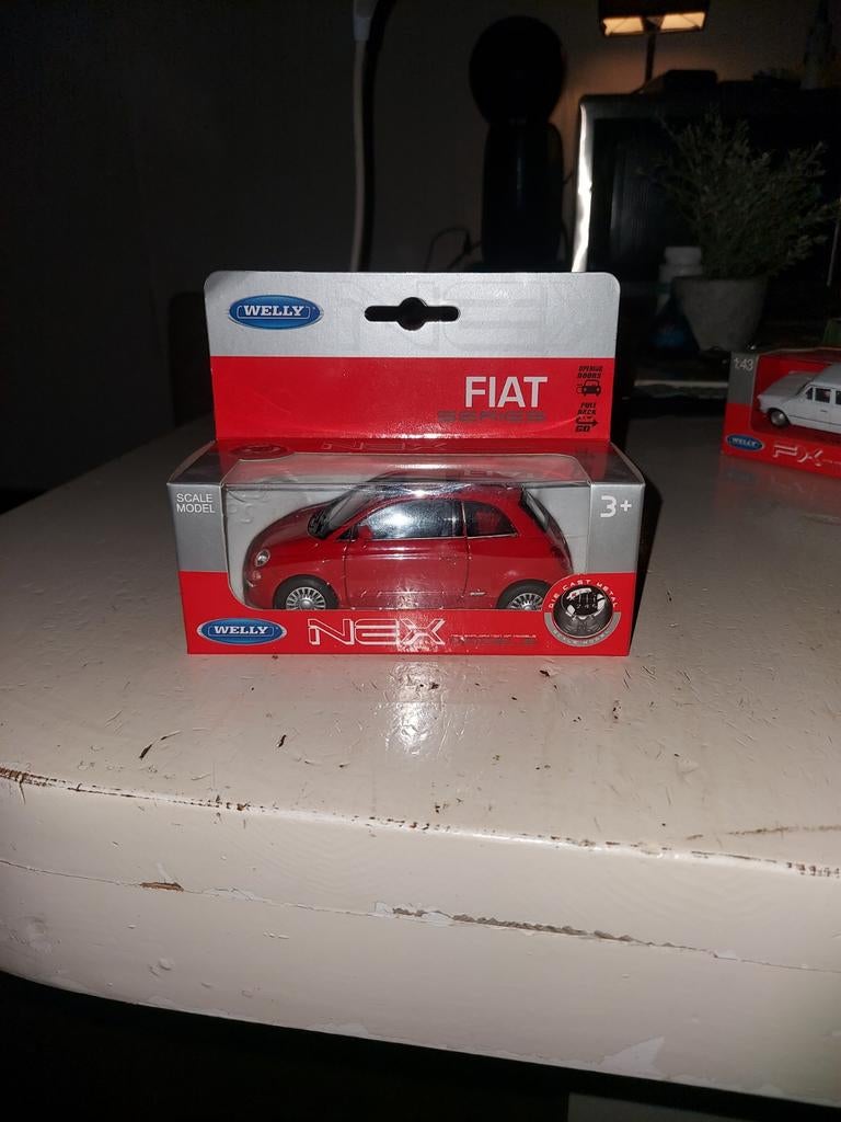Fiat 500 Modelauto - Welly, Ophalen of Verzenden, Welly