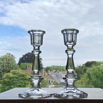 Stel Kandelaars Annahütte Kristal  beschikbaar voor biedingen