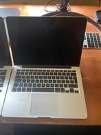 2 maal Macbook Pro, 13 inch, Retina, Computers en Software, Apple Macbooks, Gebruikt, 13 inch, Minder dan 2 Ghz, Ophalen