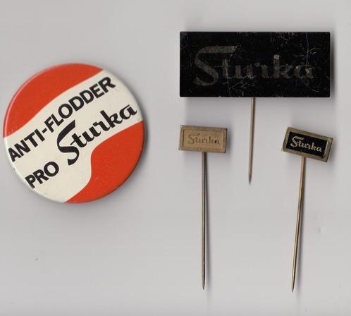 Sturka Verf speldjes en button, Verzamelen, Speldjes, Pins en Buttons, Gebruikt, Speldje of Pin, Overige onderwerpen, Ophalen of Verzenden
