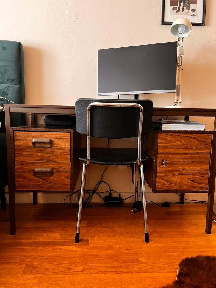 Bureau 60s 70s, Huis en Inrichting, Bureaus, Gebruikt, Bureau, Ophalen