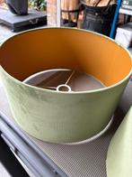 2 Groene Velours Lampenkappen ZGAN, Huis en Inrichting, Ophalen, Rond, Zo goed als nieuw, Minder dan 25 cm