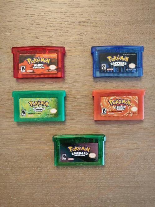 Pokemon Emerald | FireRed | LeafGreen | Ruby | Sapphire GBA, Spelcomputers en Games, Games | Nintendo Game Boy, Zo goed als nieuw