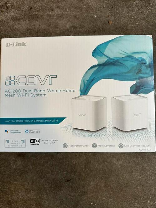 COVR-1102 AC1200 Dual‑Band Whole Home Mesh Wi‑Fi System, Computers en Software, Netwerk switches, Nieuw, Ophalen of Verzenden