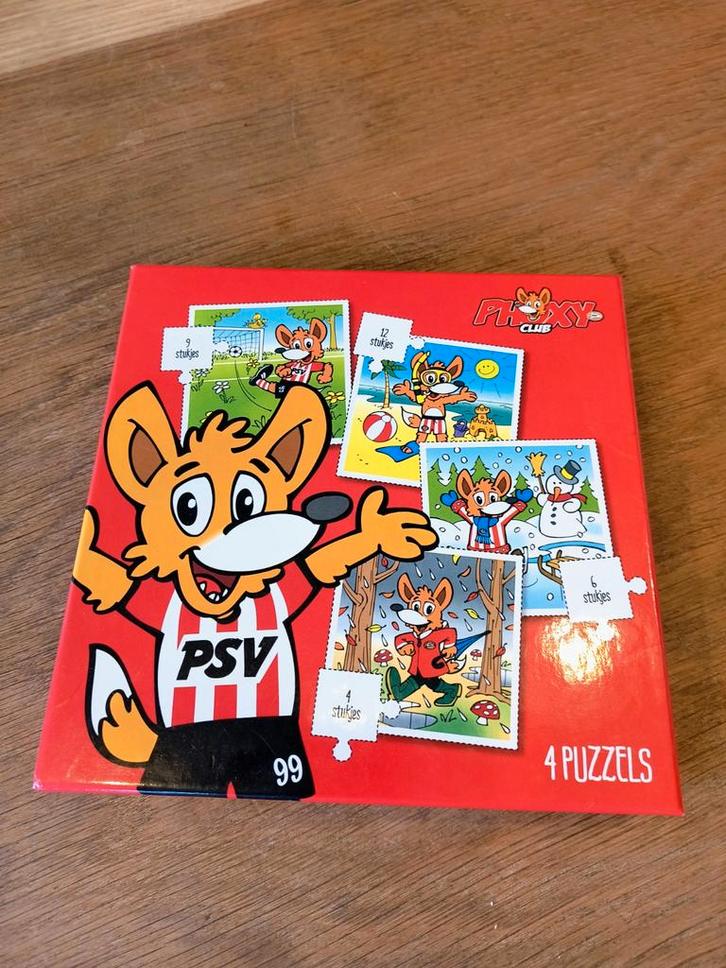 PSV Phoxy Puzzels - Prima Staat!, Kinderen en Baby's, Speelgoed | Kinderpuzzels, Zo goed als nieuw, 4 tot 6 jaar, 10 tot 50 stukjes