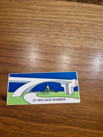 2646 Sticker Boxmeer - Op Weg Naar Boxmeer beschikbaar voor biedingen