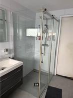 Douchecabine met schuifdeur chroom 120x90, Doe-het-zelf en Verbouw, Ophalen, Chroom, Douche