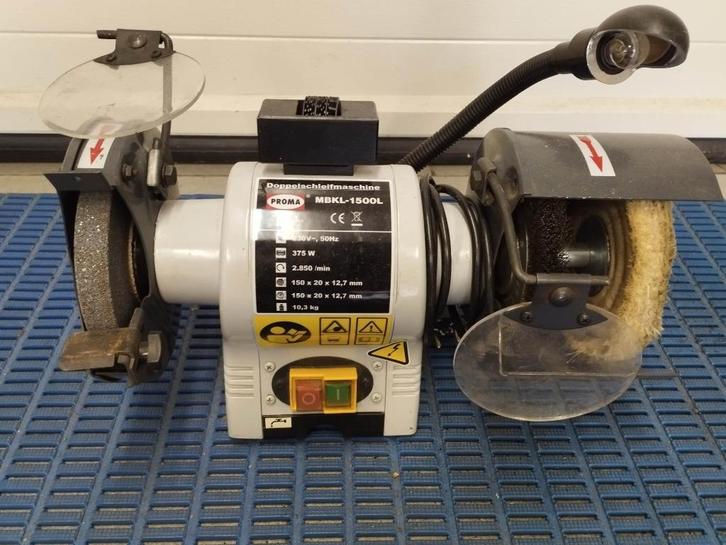 Slijpmachine, Doe-het-zelf en Verbouw, Gereedschap | Slijpmachines, Gebruikt, Werkbankslijpmachine, Minder dan 700 watt, Ophalen of Verzenden