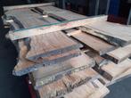 Eiken voorgeschaafde boomstambladen 52x500x2500 - 12 stuks, Ophalen of Verzenden, 180 tot 250 cm, Planken, Hardhout