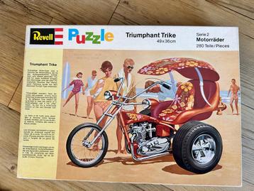 Vintage Revell puzzel triumphant trike 280 stukjes 