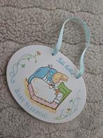 Peter Rabbit Bordje Babykamer - Houten Wanddecoratie, Ophalen of Verzenden, Wanddecoratie