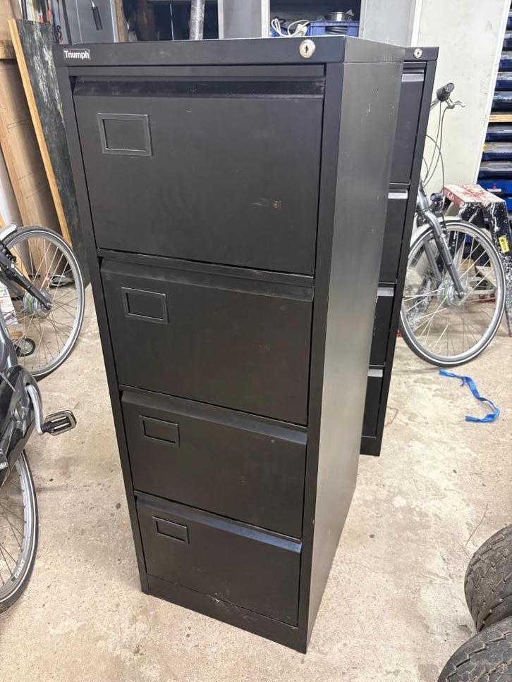 Stalen metalen hangmappenkast ladenkast Dossierkasten, Huis en Inrichting, Kasten | Ladekasten, Gebruikt, 100 tot 150 cm, Minder dan 50 cm
