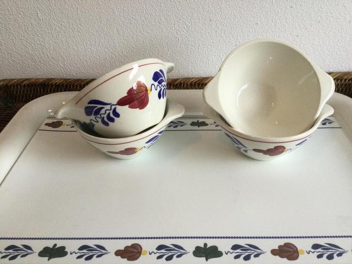 Boerenbont Boch België (Soepkom met platte handgrepen), Huis en Inrichting, Keuken | Servies, Gebruikt, Overige typen, Boerenbont