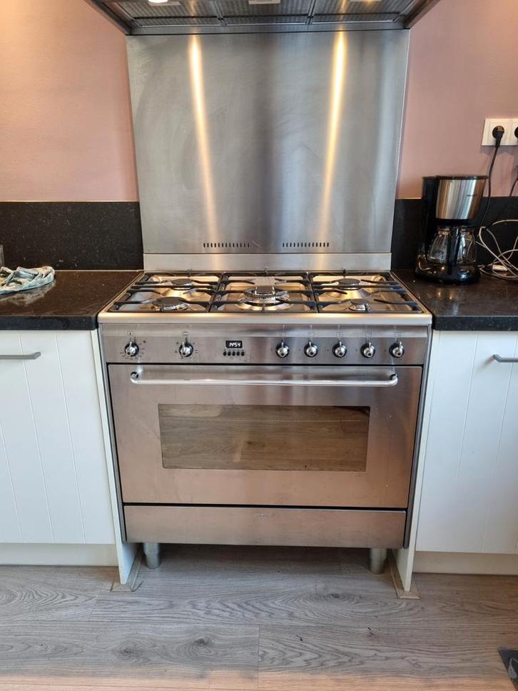 Smeg Fornuis - Kookplezier!, Witgoed en Apparatuur, Ovens, Zo goed als nieuw, Vrijstaand, Oven met grill, 60 cm of meer, 60 cm of meer