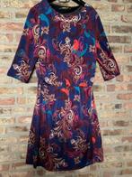 Nieuw! Atelier GS super mooie jurk, paisley blauw, goud 44, Overige kleuren, Maat 42/44 (L), Nieuw, Onder de knie