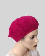 Handgemaakte  Gehaakte Baret color Fuchsia, Handgemaakt, Verzenden, Nieuw, Muts