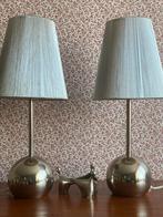 Vintage set Besselink tafellampen met een bolvoet, Huis en Inrichting, Gebruikt, Ophalen of Verzenden, Hotel chique, Metaal