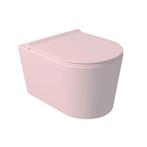Salenzi Civita wandcloset toiletpot randloos mat roze, Ophalen, Gebruikt, Toilet
