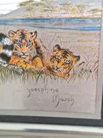 Josephine Marsh Tiger Print Ingelijst, Antiek en Kunst, Ophalen of Verzenden