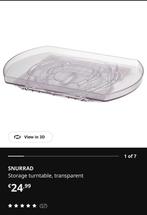 IKEA SNURRAD Draaiplateau - Transparant, Ophalen of Verzenden, Zo goed als nieuw