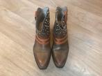 Bronskleurige leren cowboylaarsjes maat 39, Bruin, Verzenden, Lage of Enkellaarzen, Zo goed als nieuw