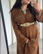 Prachtige bruine caftan, Overige typen, Bruin, Maat 42/44 (L), Ophalen of Verzenden