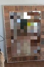 Grote steigerhouten spiegel, Huis en Inrichting, Woonaccessoires | Spiegels, Ophalen, Minder dan 50 cm, Zo goed als nieuw, Minder dan 100 cm