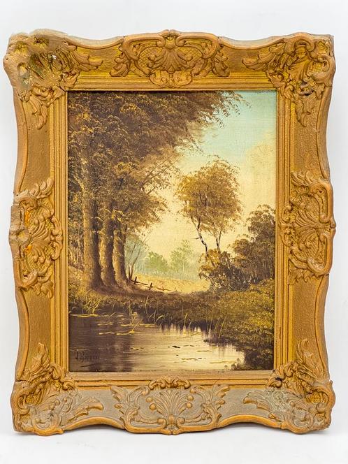 Olieverfschilderij landschap, Antiek en Kunst, Kunst | Schilderijen | Klassiek, Ophalen of Verzenden