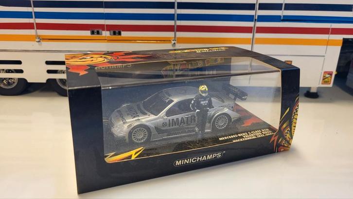 Minichamps Mercedes-Benz W203 C-Class DTM Valentino Rossi 06, Hobby en Vrije tijd, Modelauto's | 1:43, Zo goed als nieuw, Auto